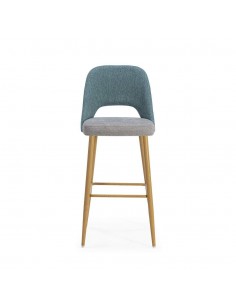 Taburete bajo en tejido combinado MOCCIA 65, patas... 2