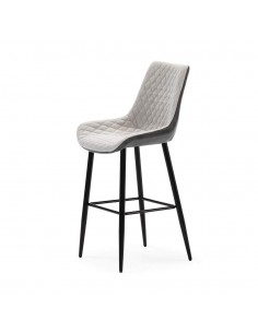 Taburete bajo SAIDI 65 combinado en tejido y polipiel,... 2