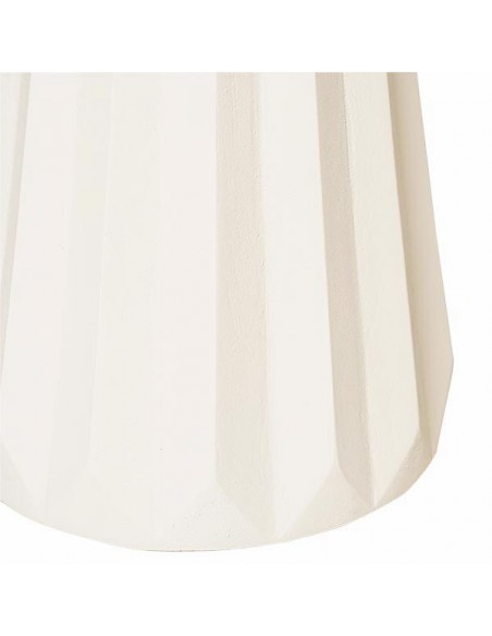 Mesa de centro redonda artesanal QADIM 40, madera mango acabado simil cemento