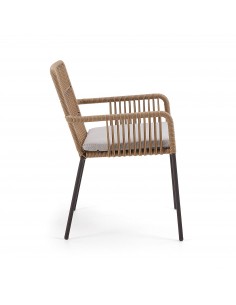 SAMT Silla brazos metal y cuerda. 2