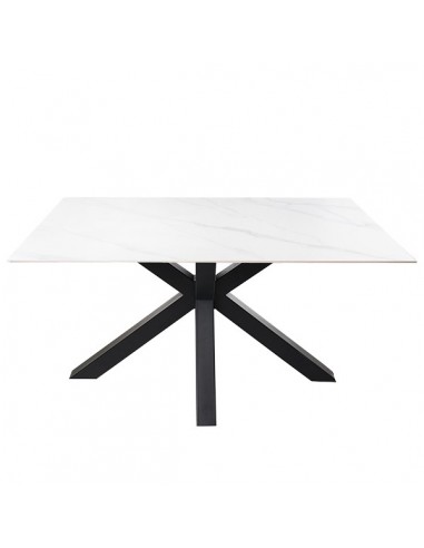 Mesa ARGO 140 x 90, porcelánico Creta y base de...
