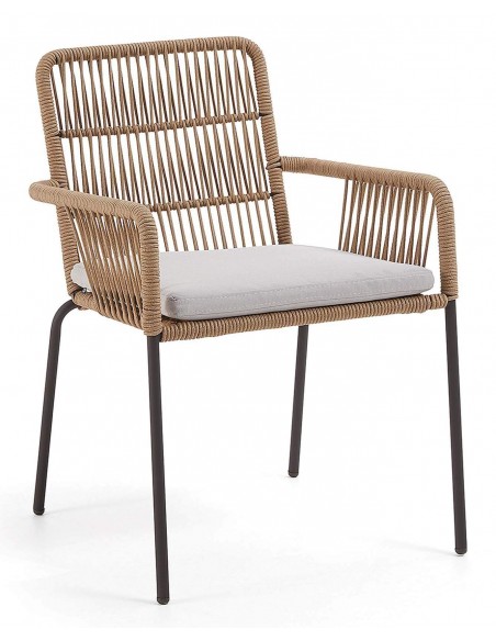 SAMT Silla brazos metal y cuerda.