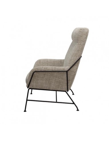 Poltrona MALIBU em tecido tango e aço com...