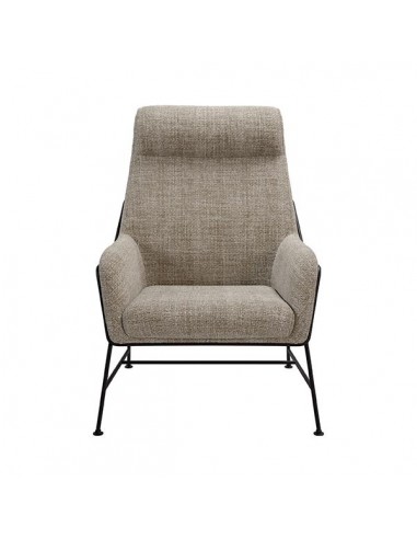 Poltrona MALIBU em tecido tango e aço com...