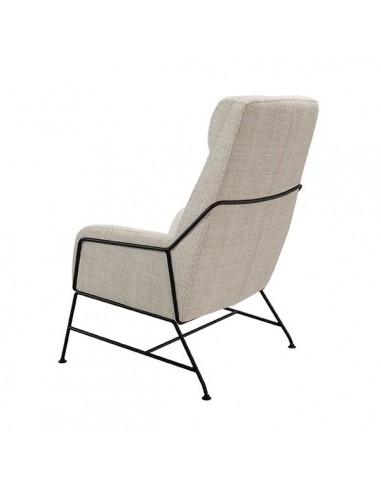 Poltrona MALIBU em tecido tango e aço com...