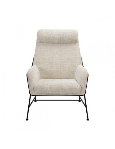 Poltrona MALIBU em tecido tango e aço com...