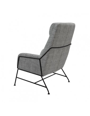 Poltrona MALIBU em tecido tango e aço com...