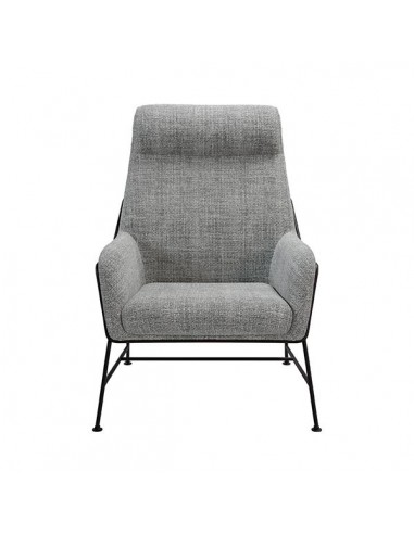 Poltrona MALIBU em tecido tango e aço com...