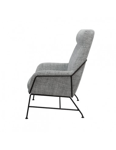 Poltrona MALIBU em tecido tango e aço com...