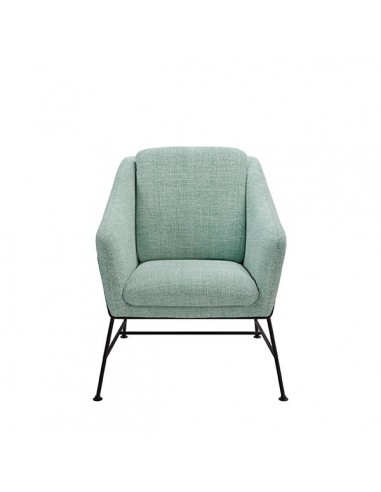 Poltrona Brida em tecido tango e base em metal...