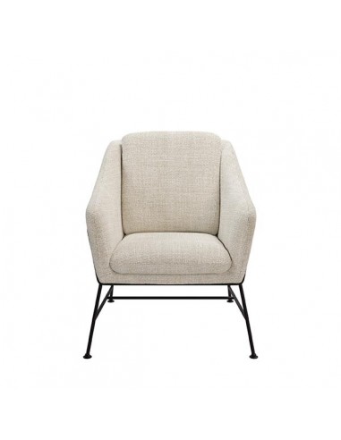 Poltrona Brida em tecido tango e base em metal...