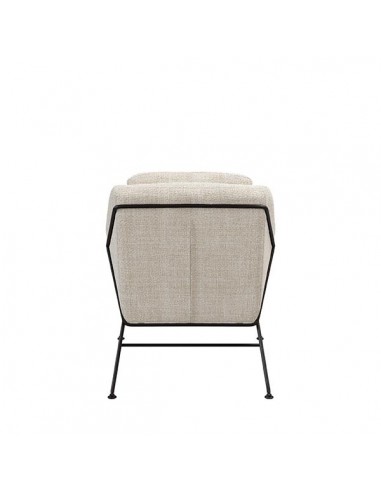 Poltrona Brida em tecido tango e base em metal...