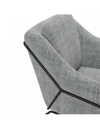 Butaca Brida en tejido tango y base de metal...