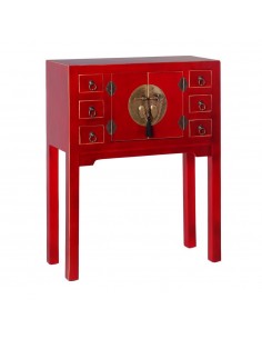 Consola SHIAN Oriental 63 x 26, vermelho, 2 portas e 6...