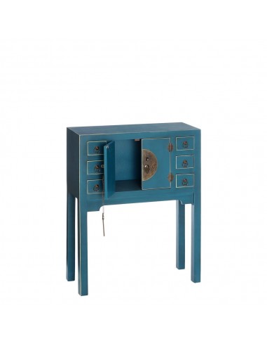 Consola SHIAN Oriental 63 x 26, azul, 2 portas...