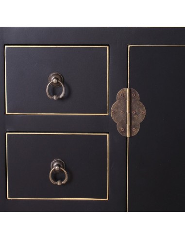 Aparador SHIAN Oriental 73 x 26, preto. 8...