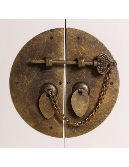 Aparador Oriental SHIAN 73 x 26 blanco. 8 cajones y 2 puertas