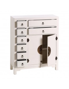 Aparador Oriental SHIAN 73 x 26 blanco. 8 cajones y 2... 2