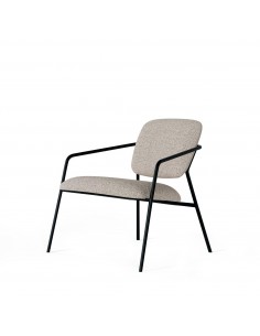 Poltrona VALETA de design retro, estofada Lemur e base em...