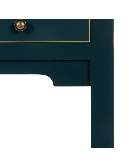 Consola de design HANZO Oriental 85 x 26, azul e 6 gavetas.