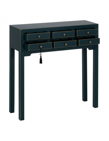Consola de diseño Oriental HANZO 85 x 26, azul...
