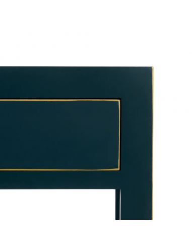 Mesa de design oriental MING 50 x 40, azul, 1...