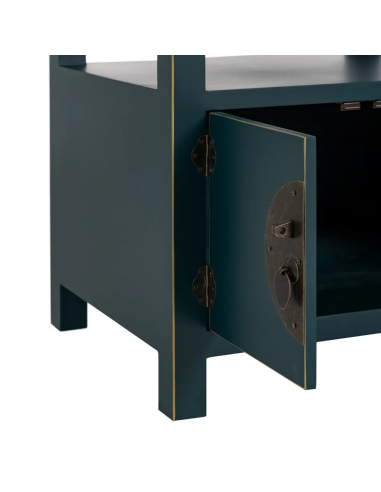 Mesa de design oriental MING 50 x 40, azul, 1...