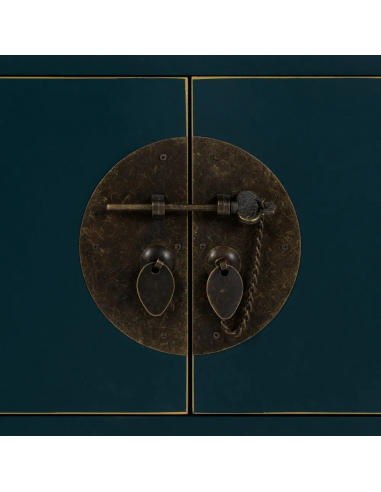 Mesa de diseño Oriental MING 50 x 40, azul, 1...