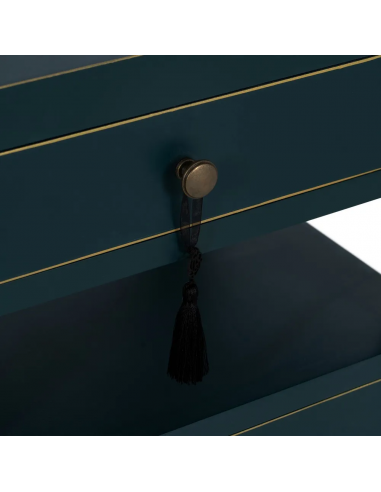 Mesa de design oriental MING 50 x 40, azul, 1...