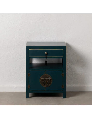 Mesa de diseño Oriental MING 50 x 40, azul, 1...