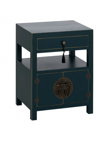 Mesa de diseño Oriental MING 50 x 40, azul, 1...
