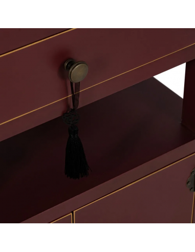 Mesita de noche diseño Oriental MING 50 x 40,...