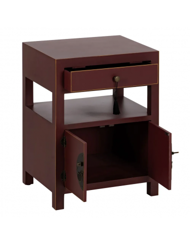 Mesa de cabeceira design oriental MING 50 x 40,...