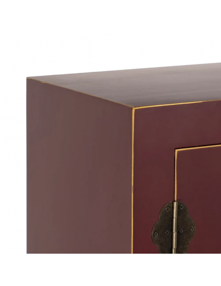 Armário Oriental MING 100 x 160, teja, 1 porta e 2 gavetas.