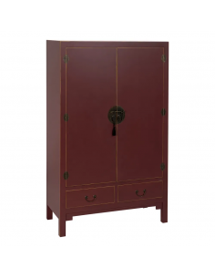 Armário Oriental MING 100 x 160, teja, 1 porta e 2 gavetas.