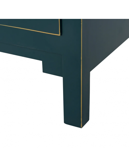 Armario Oriental MING 100 x 160, azul, 1 puerta y 2 cajones.