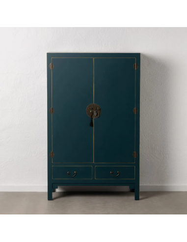 Armário Oriental MING 100 x 160, azul, 1 porta...