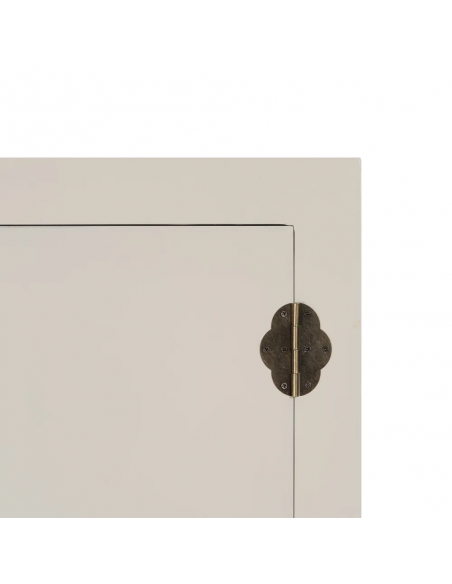 Armário Oriental MING 100 x 160, branco, 1 porta e 2 gavetas.