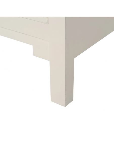 Armário Oriental MING 100 x 160, branco, 1 porta e 2 gavetas.