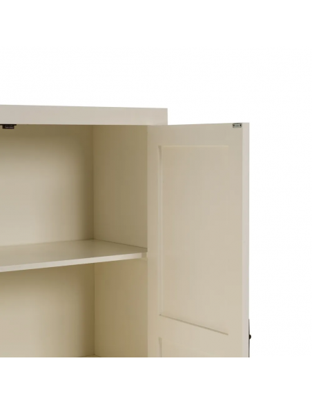 Armario Oriental MING 100 x 160, blanco, 1 puerta y 2 cajones.