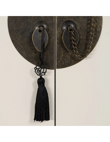 Armario Oriental MING 100 x 160, blanco, 1 puerta y 2 cajones.