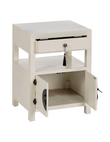 Mesa de cabeceira design oriental MING 50 x 40,...