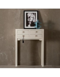 Consola de design HANZO Oriental 63 x 26, branco e 4... 2