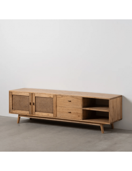 Mueble de TV Mediterráneo ONA 180 x 43, madera de mindi