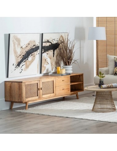 Móvel TV Mediterrâneo ONA 180 x 43, madeira mindi