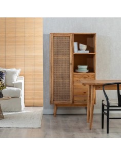 Armario Mediterráneo ONA 90 x 38 en madera de mindi 2