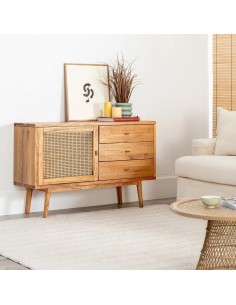 Aparador Mediterráneo ONA 120 x 40, madera de mindi. 2