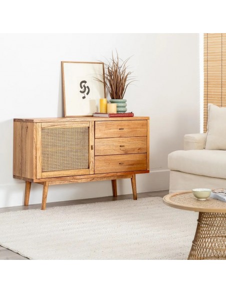 Aparador Mediterrâneo ONA 120 x 40, madeira mindi.