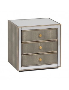 Mesita de noche Shabby Chic CHLOE 51 x 41 cristal...