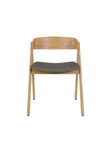 Silla nórdica Lazuli, tela, roble